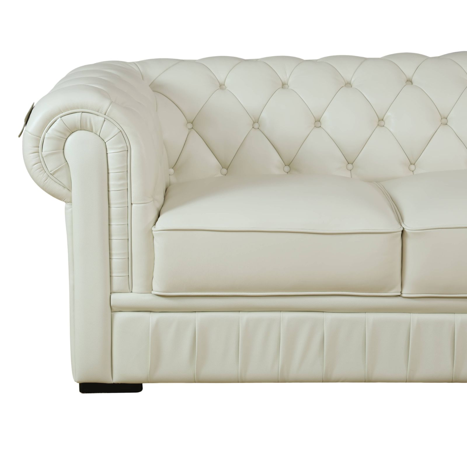 Clearance Los Angeles Fontana, CA(Pickup only) White and Grey Cow Top Leather 2-Piece Living Room Sofa Set