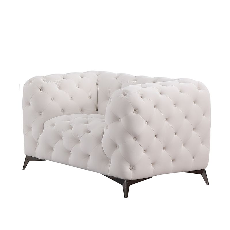 Clearance Los Angeles Fontana, CA(Pickup only) White and Grey Cow Top Leather 2-Piece Living Room Sofa Set