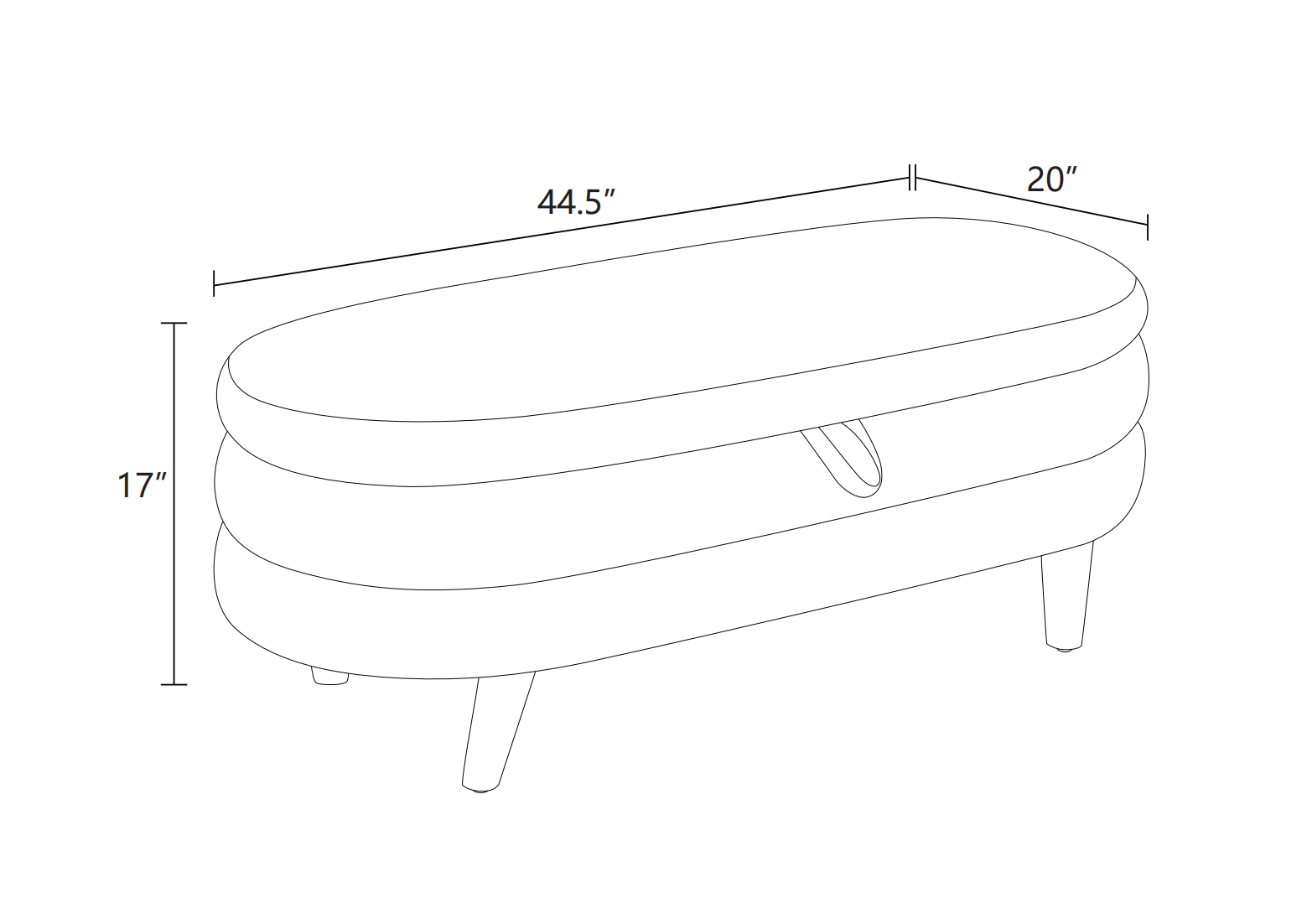 Clearance Los Angeles Fontana, CA(Pickup only) Storage Bench Ottoman white blue orange Cat-Scratch Leather