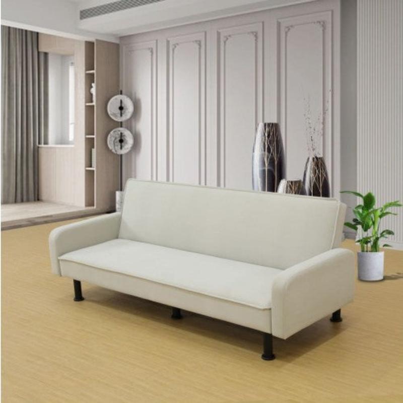 Sofá cama de franela gris claro para sala de estar de Ainehome