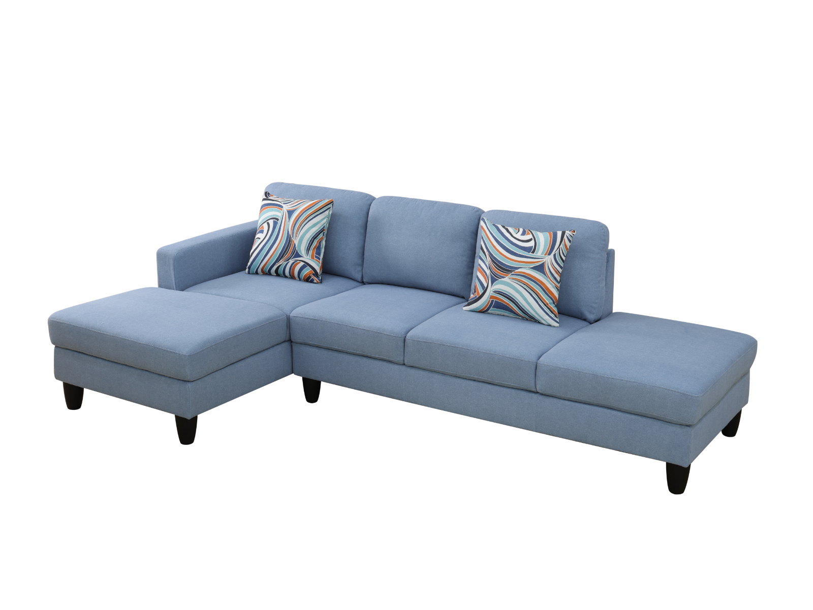 Clearance Los Angeles Fontana, CA(Pickup only) Brown Grey Chocolate Faux Leather & PVC Grayish-Blue CalicoLake-Green Light Gray Calico grey lint 3~6-Piece Sofa Living Room Sofa Set