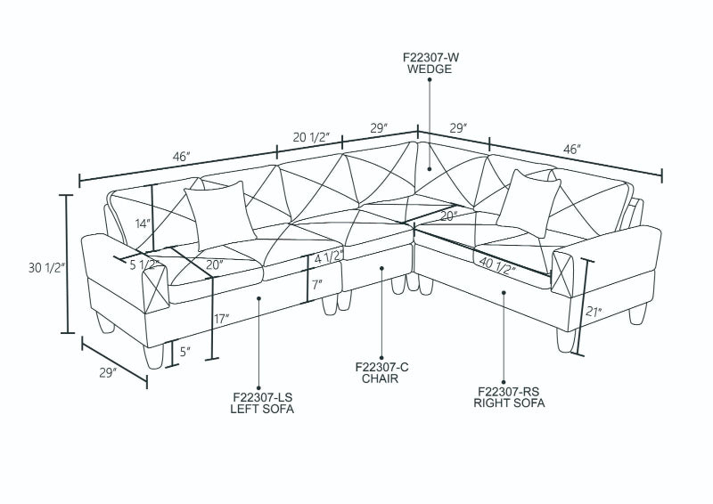 Aainehome Sofa Set