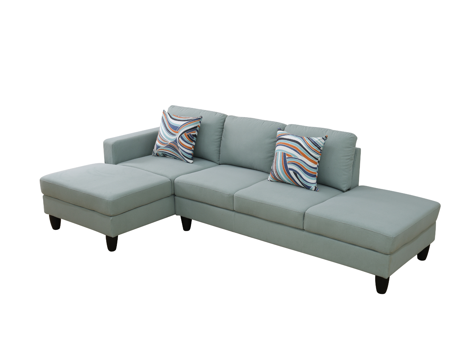 Clearance Los Angeles Fontana, CA(Pickup only) Brown Grey Chocolate Faux Leather & PVC Grayish-Blue CalicoLake-Green Light Gray Calico grey lint 3~6-Piece Sofa Living Room Sofa Set