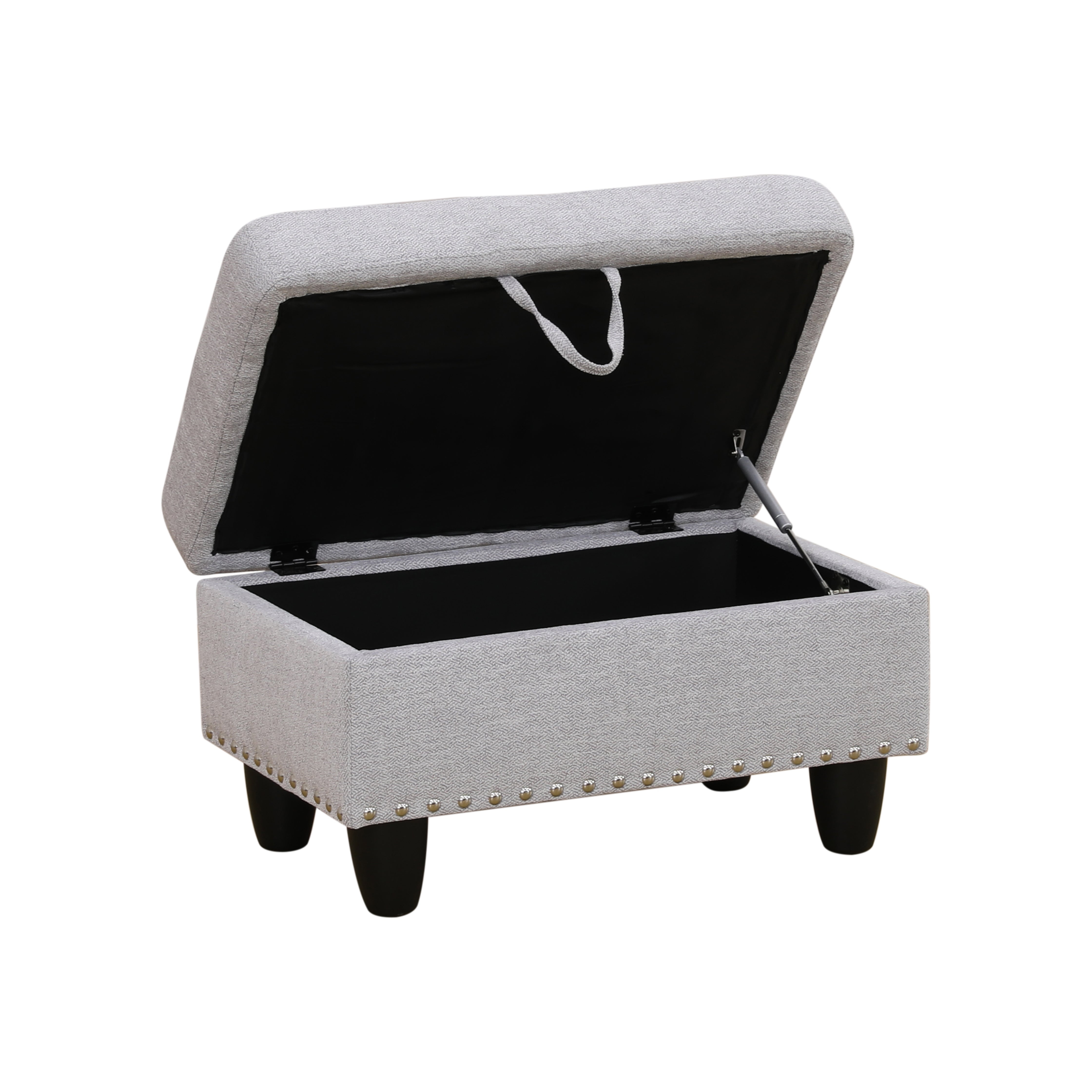 Ainehome Send pillow Blue Black Grey White Red Brown Flannel Leather PU PVC Storage Ottoman Living Room Sofa Space Saving Footstool