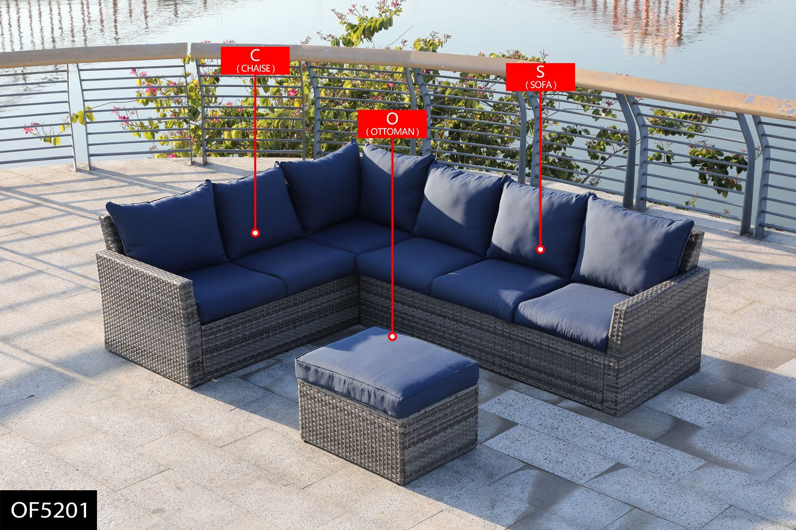 Clearance Los Angeles Fontana, CA (Pickup only) 3-7 Piece Outdoor Sofa