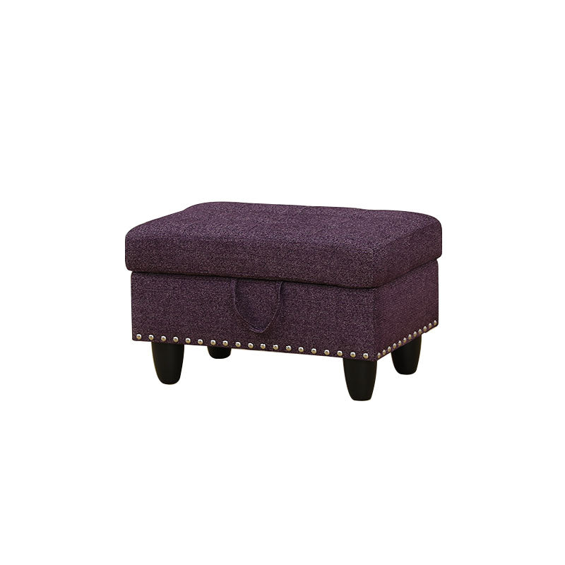 Ainehome Send pillow Blue Black Grey White Red Brown Flannel Leather PU PVC Storage Ottoman Living Room Sofa Space Saving Footstool