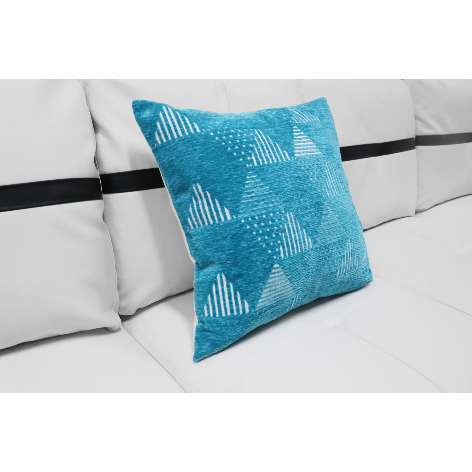 Ainehome 17.5" Painted Square Cotton Linen Fabric Pillow
