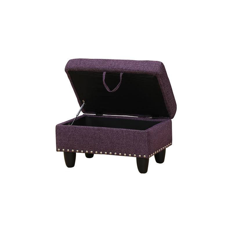 Ainehome Send pillow Blue Black Grey White Red Brown Flannel Leather PU PVC Storage Ottoman Living Room Sofa Space Saving Footstool