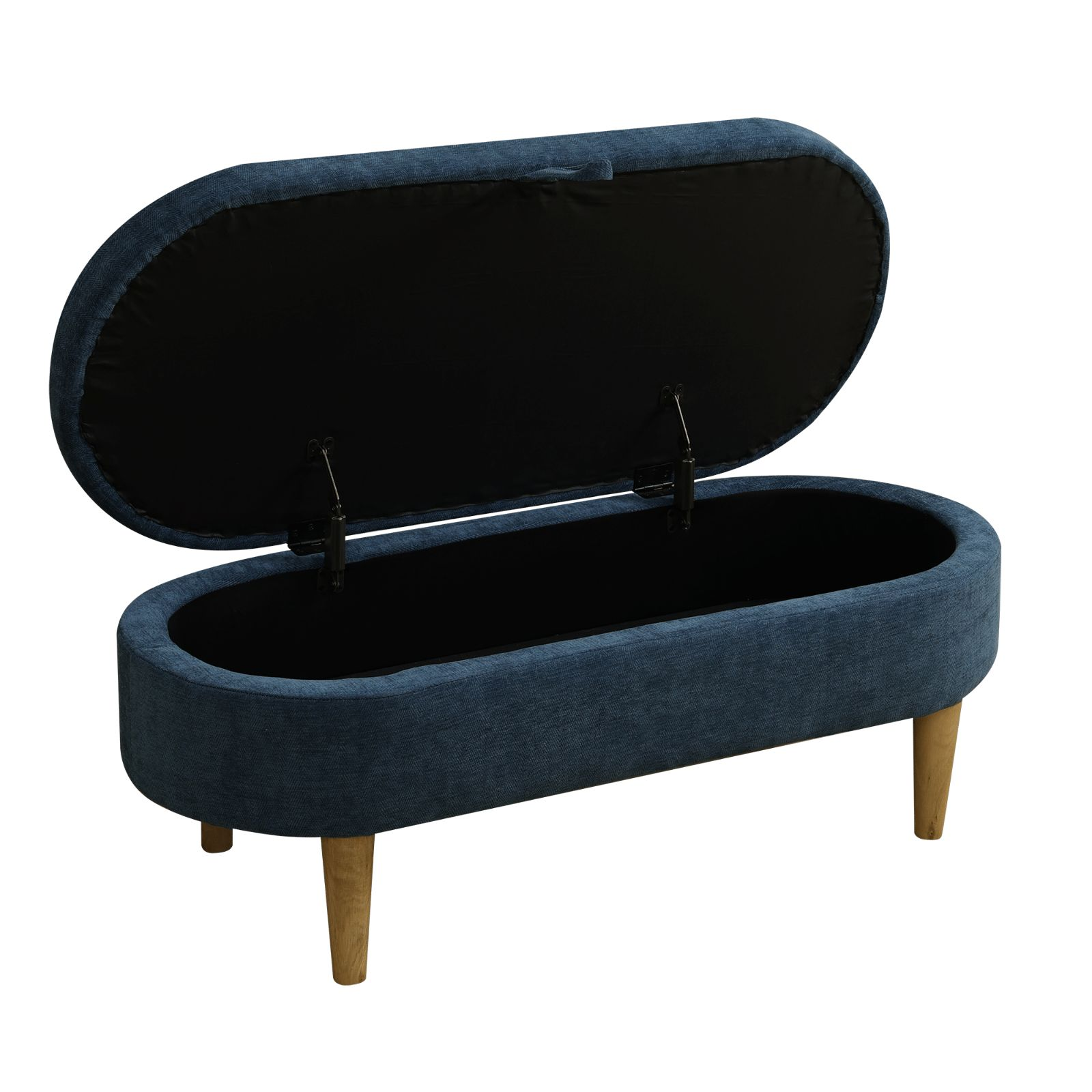 Clearance Los Angeles Fontana, CA(Pickup only) Storage Bench Ottoman white blue orange Cat-Scratch Leather