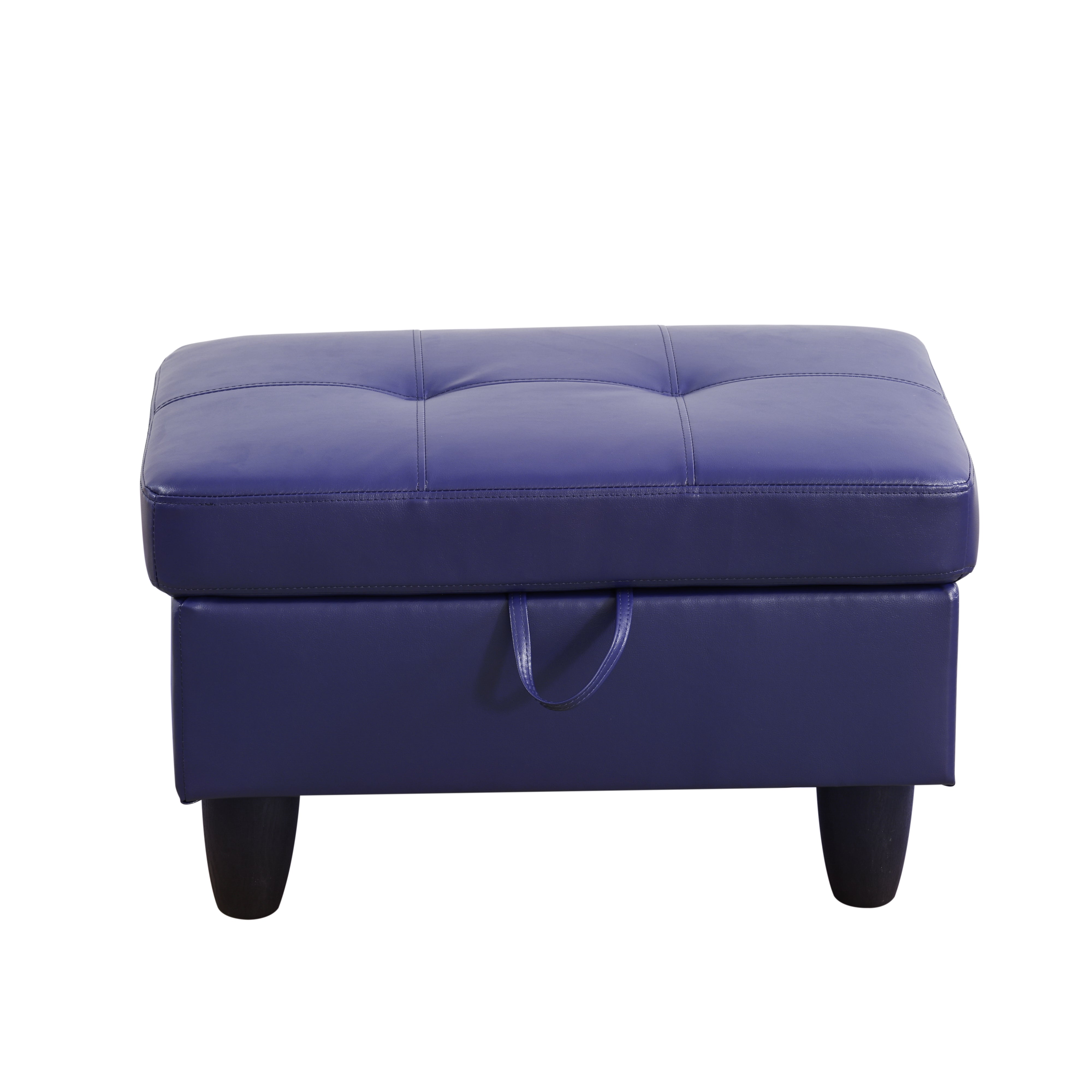 Ainehome Send pillow Blue Black Grey White Red Brown Flannel Leather PU PVC Storage Ottoman Living Room Sofa Space Saving Footstool