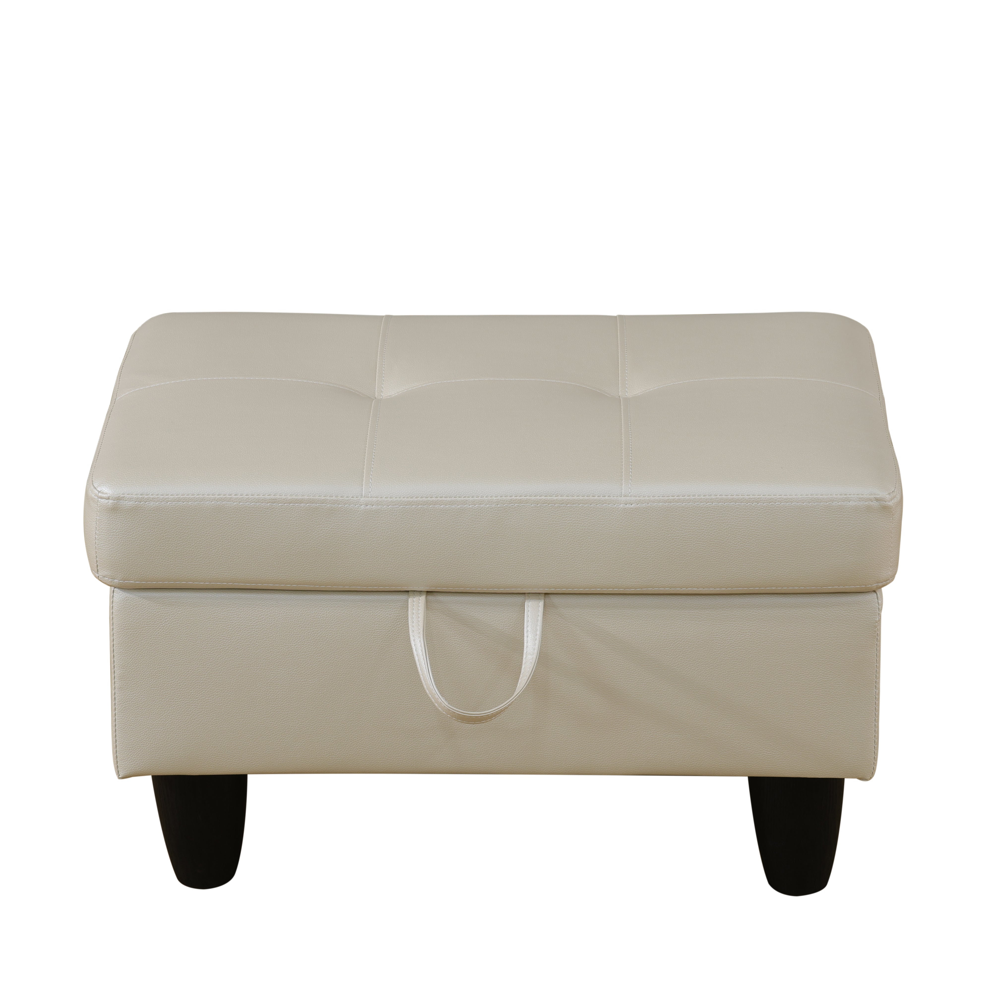 Ainehome Send pillow Blue Black Grey White Red Brown Flannel Leather PU PVC Storage Ottoman Living Room Sofa Space Saving Footstool