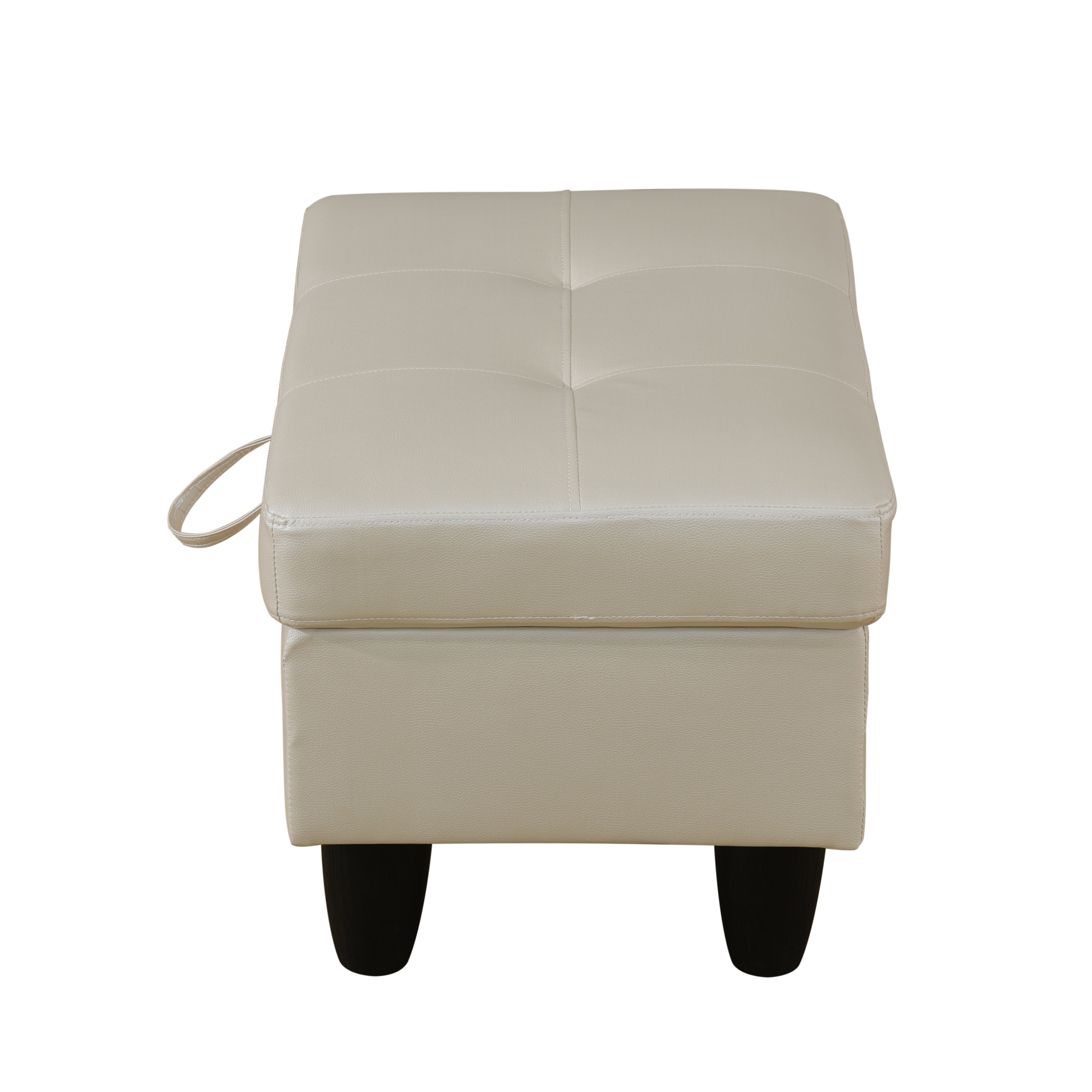 Ainehome Send pillow Blue Black Grey White Red Brown Flannel Leather PU PVC Storage Ottoman Living Room Sofa Space Saving Footstool