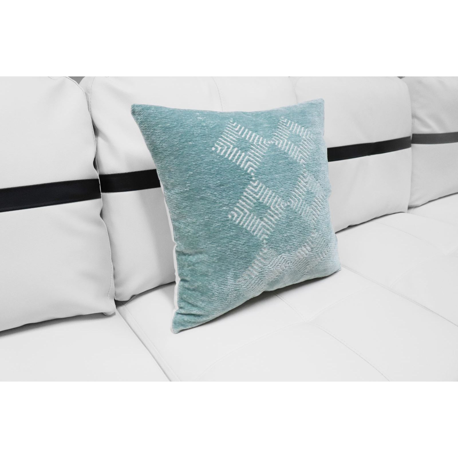 Ainehome 17.5" Painted Square Cotton Linen Fabric Pillow