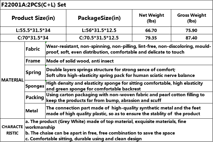 Clearance Los Angeles Fontana, CA(Pickup only) Brown Grey Chocolate Faux Leather & PVC Grayish-Blue CalicoLake-Green Light Gray Calico grey lint 3~6-Piece Sofa Living Room Sofa Set