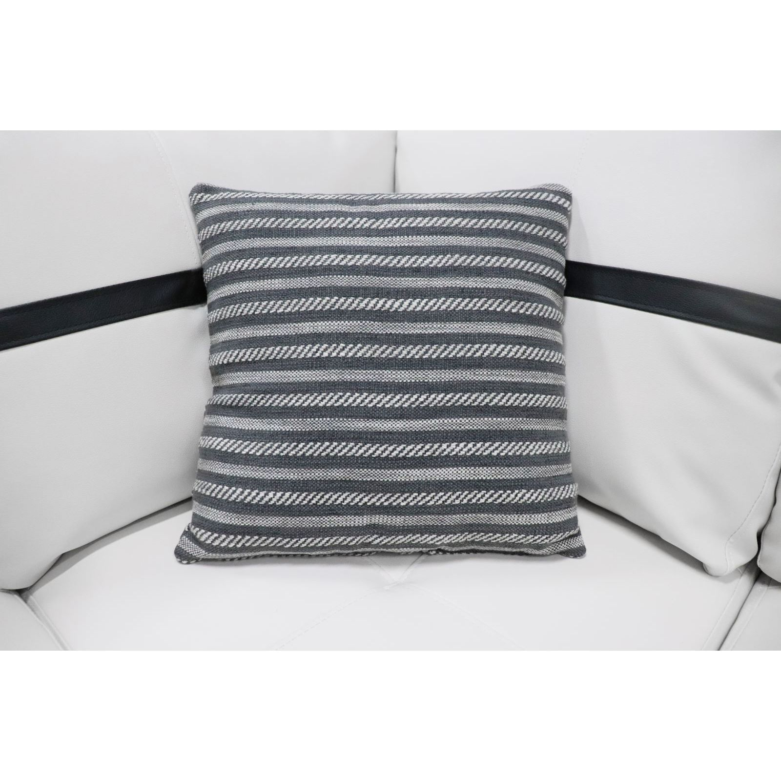 Ainehome 17.5" Painted Square Cotton Linen Fabric Pillow