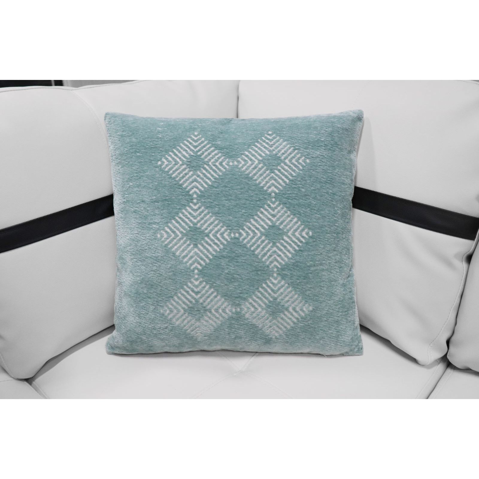 Ainehome 17.5" Painted Square Cotton Linen Fabric Pillow