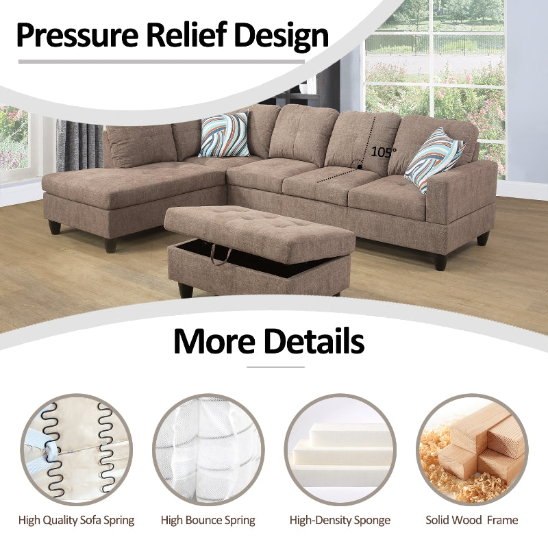 Aainehome L-Shaped Sofa