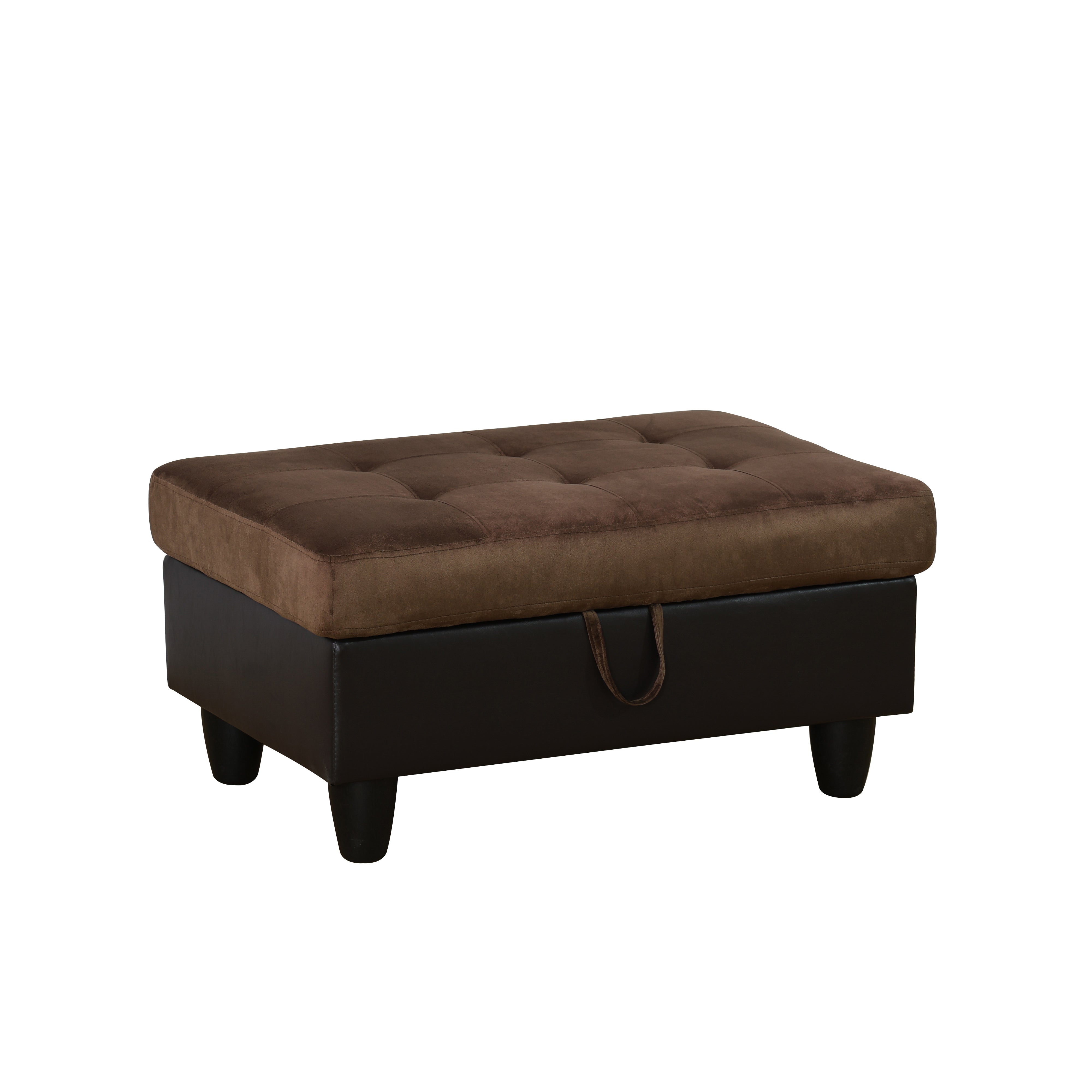 Ainehome Send pillow Blue Black Grey White Red Brown Flannel Leather PU PVC Storage Ottoman Living Room Sofa Space Saving Footstool