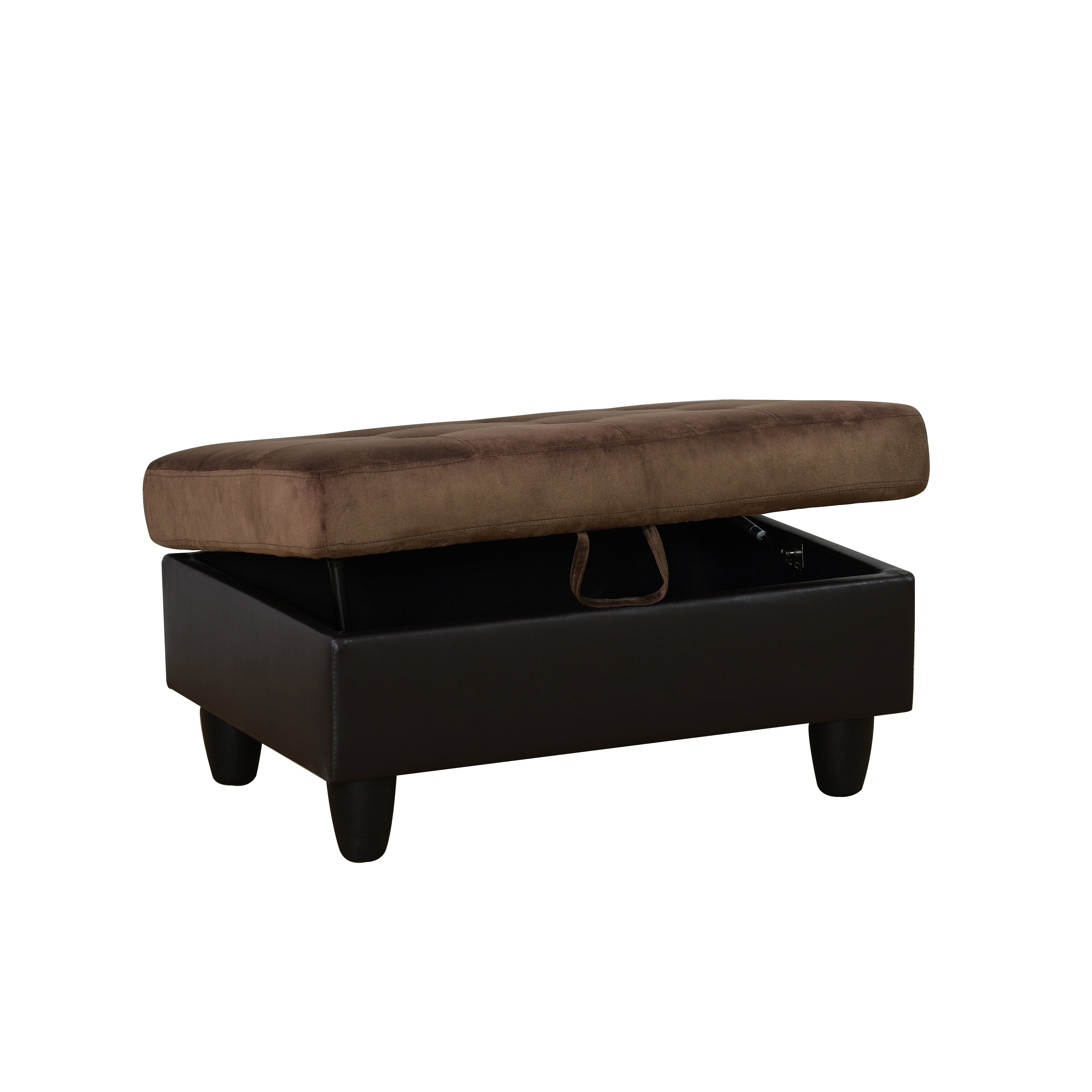 Ainehome Send pillow Blue Black Grey White Red Brown Flannel Leather PU PVC Storage Ottoman Living Room Sofa Space Saving Footstool