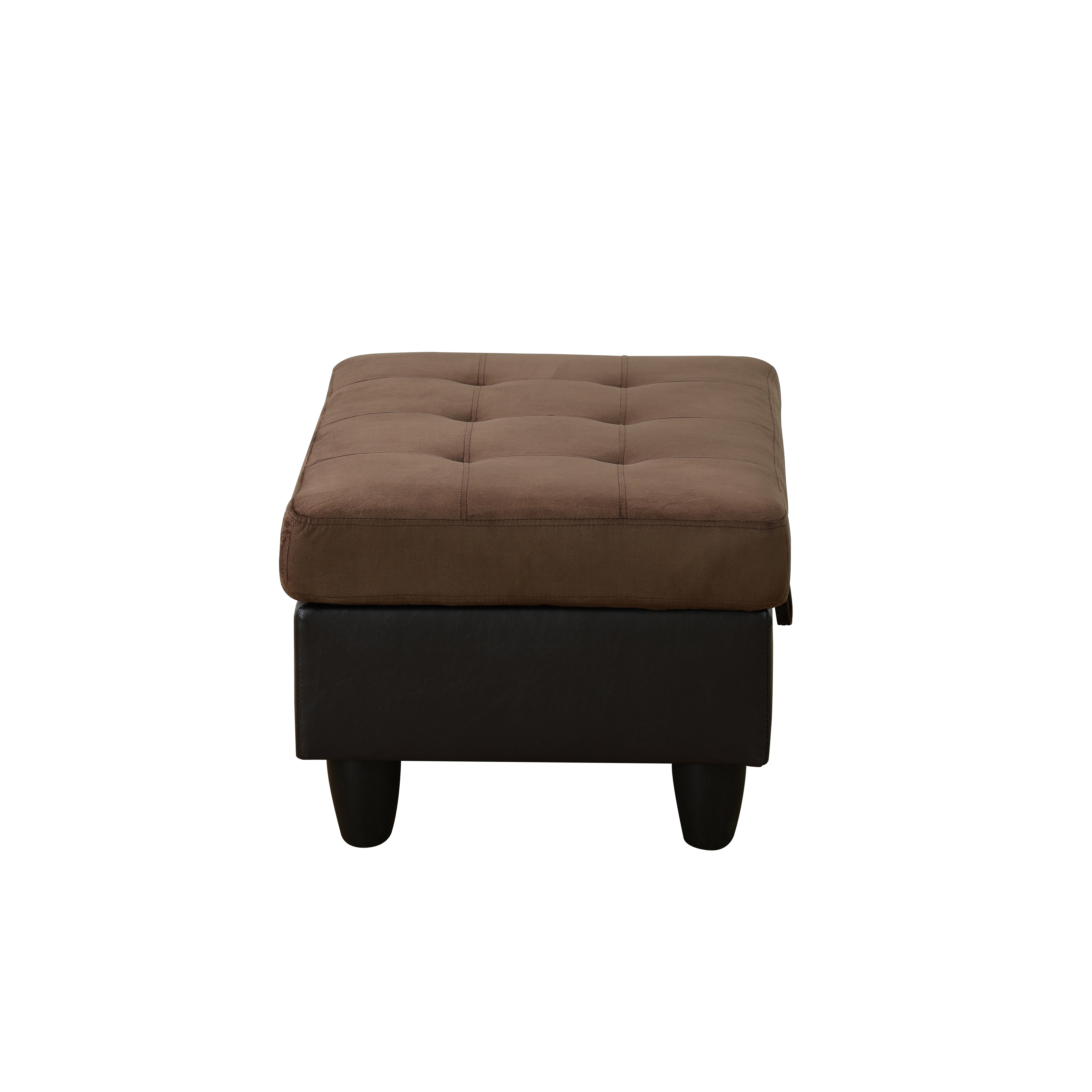 Ainehome Send pillow Blue Black Grey White Red Brown Flannel Leather PU PVC Storage Ottoman Living Room Sofa Space Saving Footstool