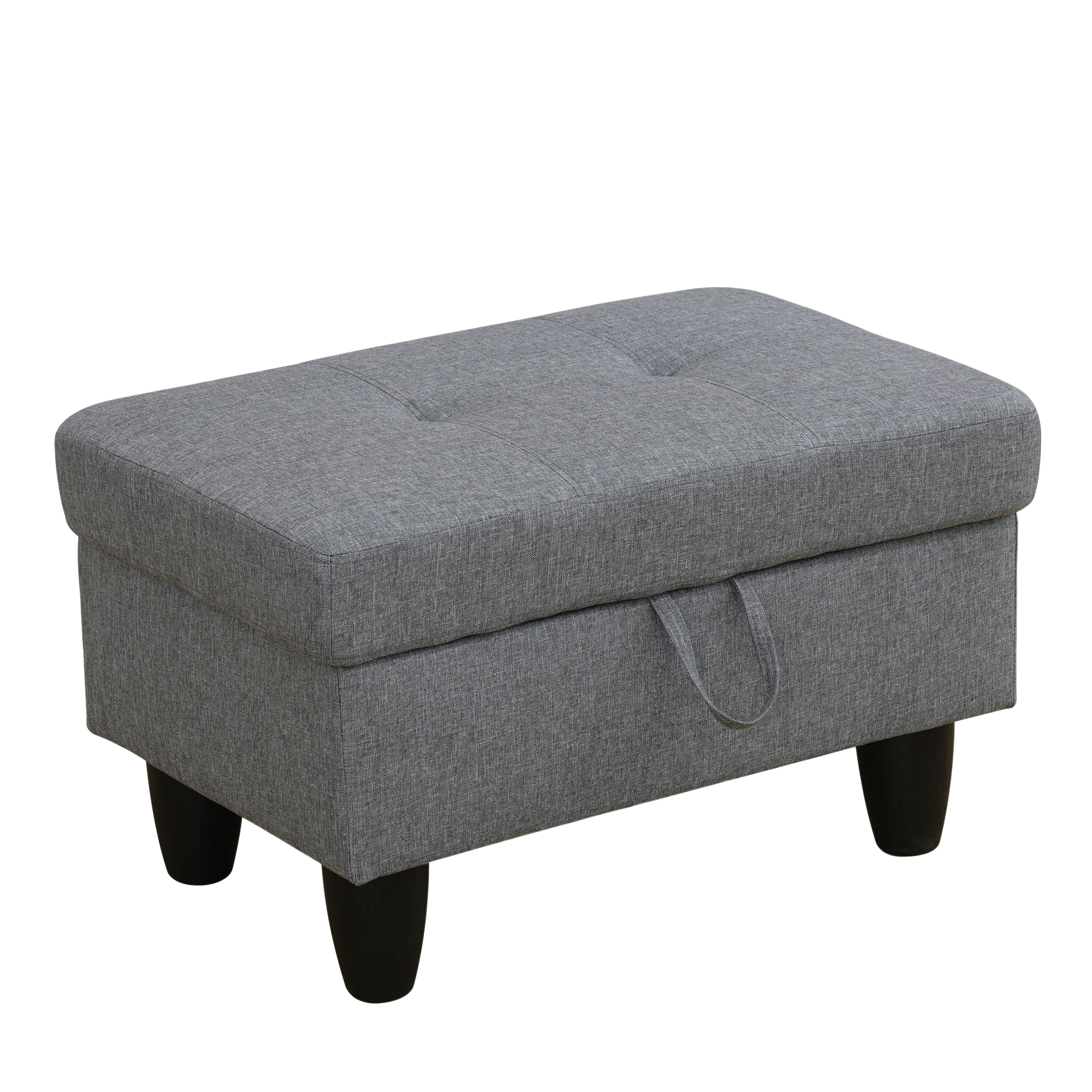 Ainehome Send pillow Blue Black Grey White Red Brown Flannel Leather PU PVC Storage Ottoman Living Room Sofa Space Saving Footstool