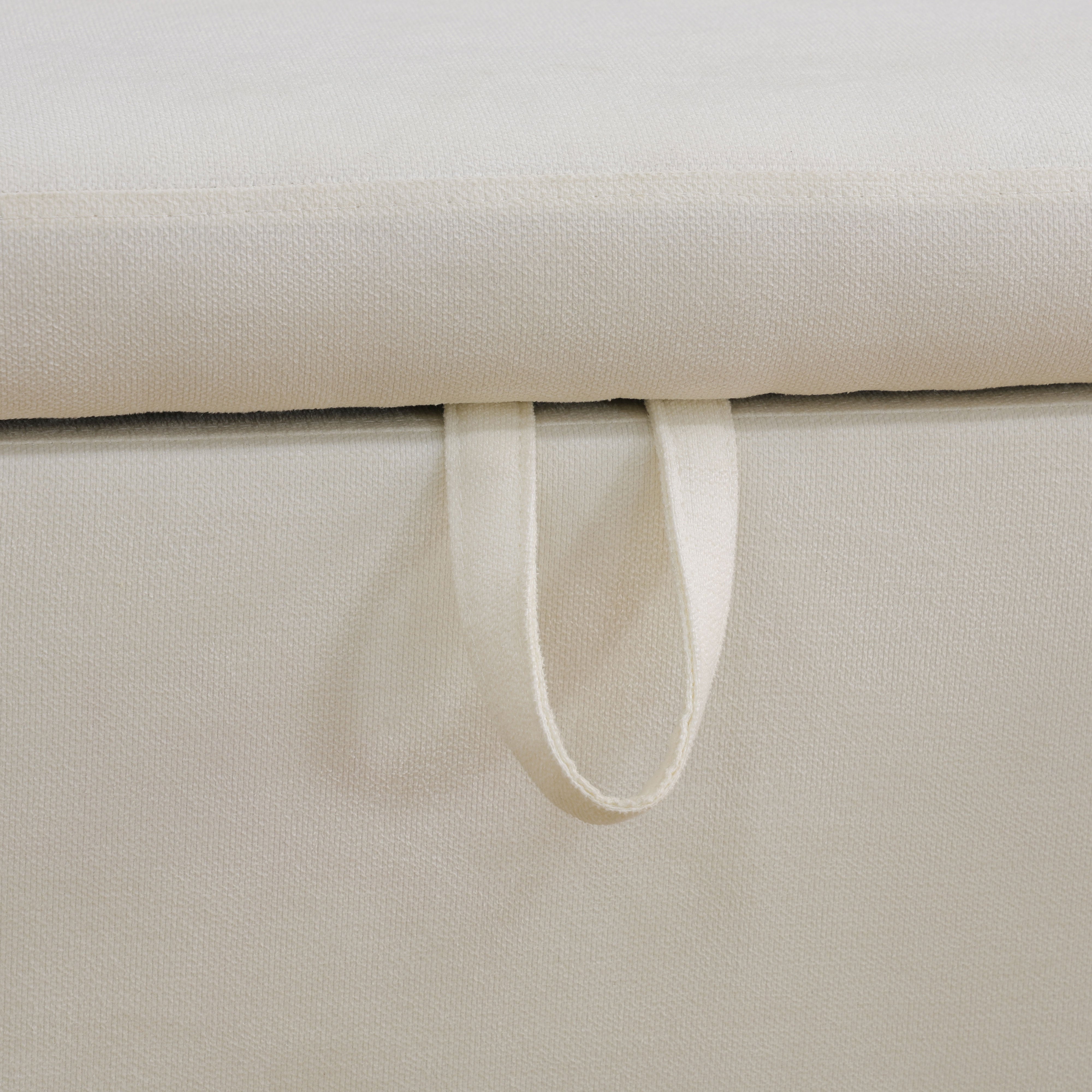 Clearance Los Angeles Fontana, CA(Pickup only) Storage Bench Ottoman white blue orange Cat-Scratch Leather