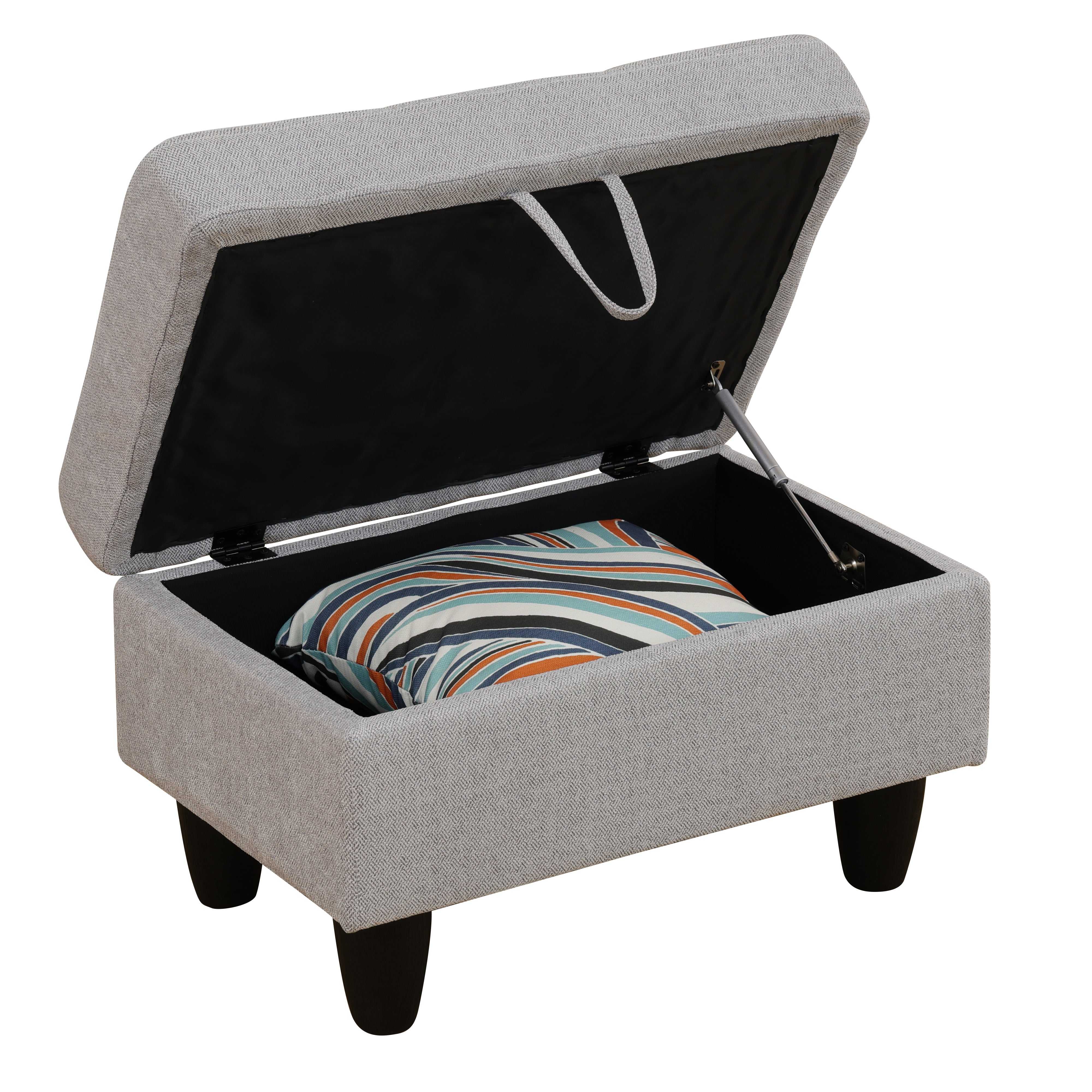 Ainehome Send pillow Blue Black Grey White Red Brown Flannel Leather PU PVC Storage Ottoman Living Room Sofa Space Saving Footstool