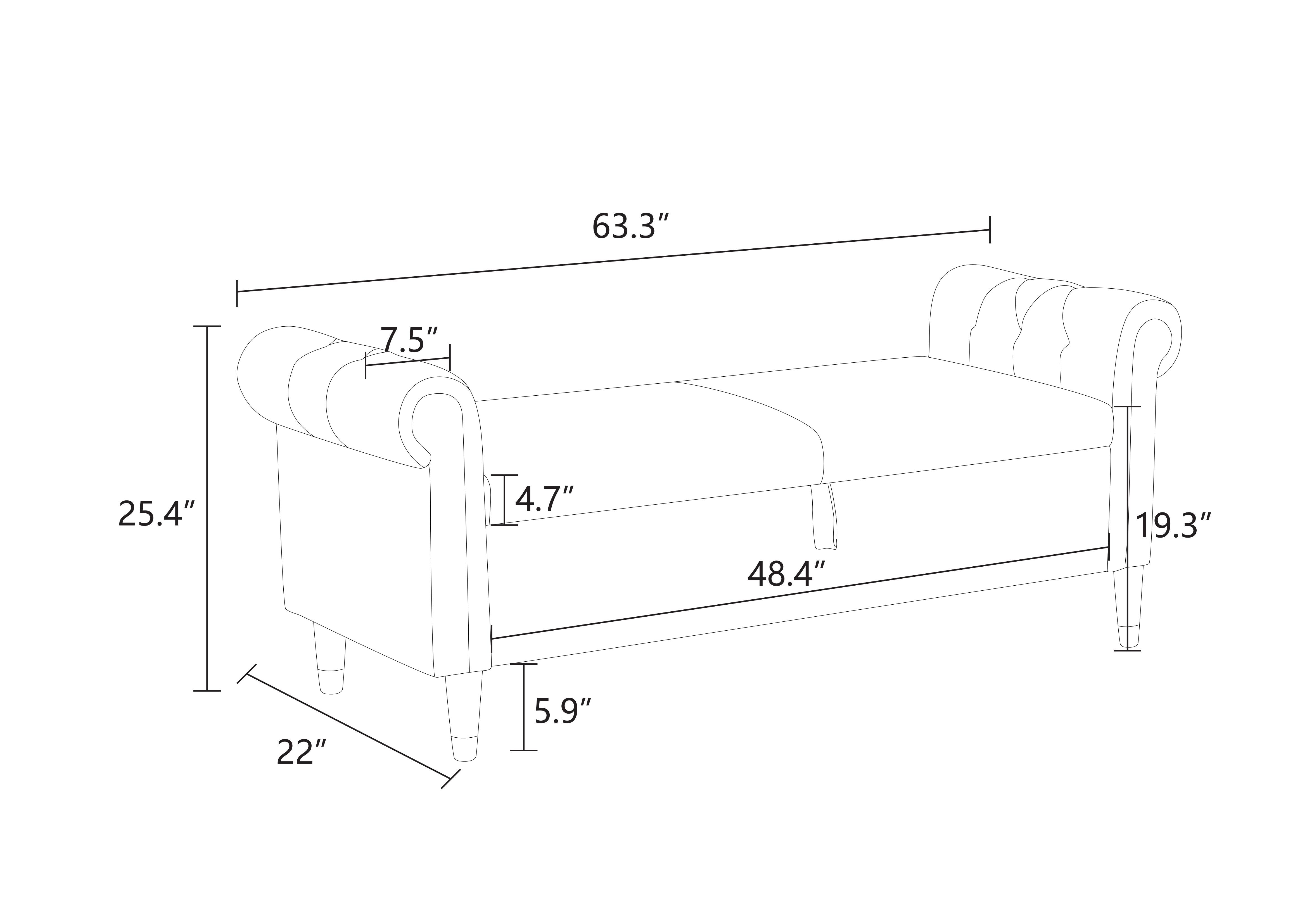 A AINEHOME White Fluffy Fabric Bedroom Storage Bench