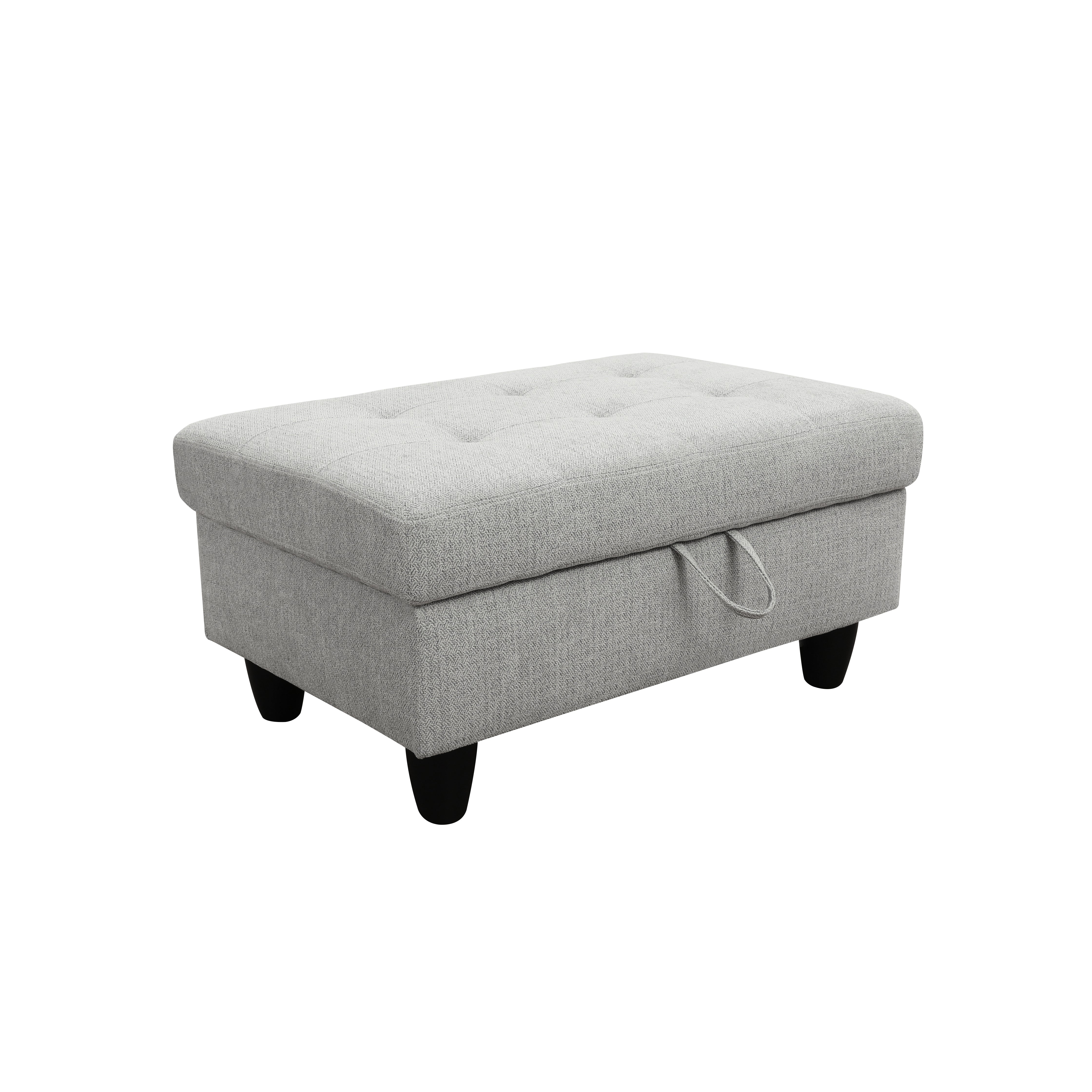 Ainehome Send pillow Blue Black Grey White Red Brown Flannel Leather PU PVC Storage Ottoman Living Room Sofa Space Saving Footstool