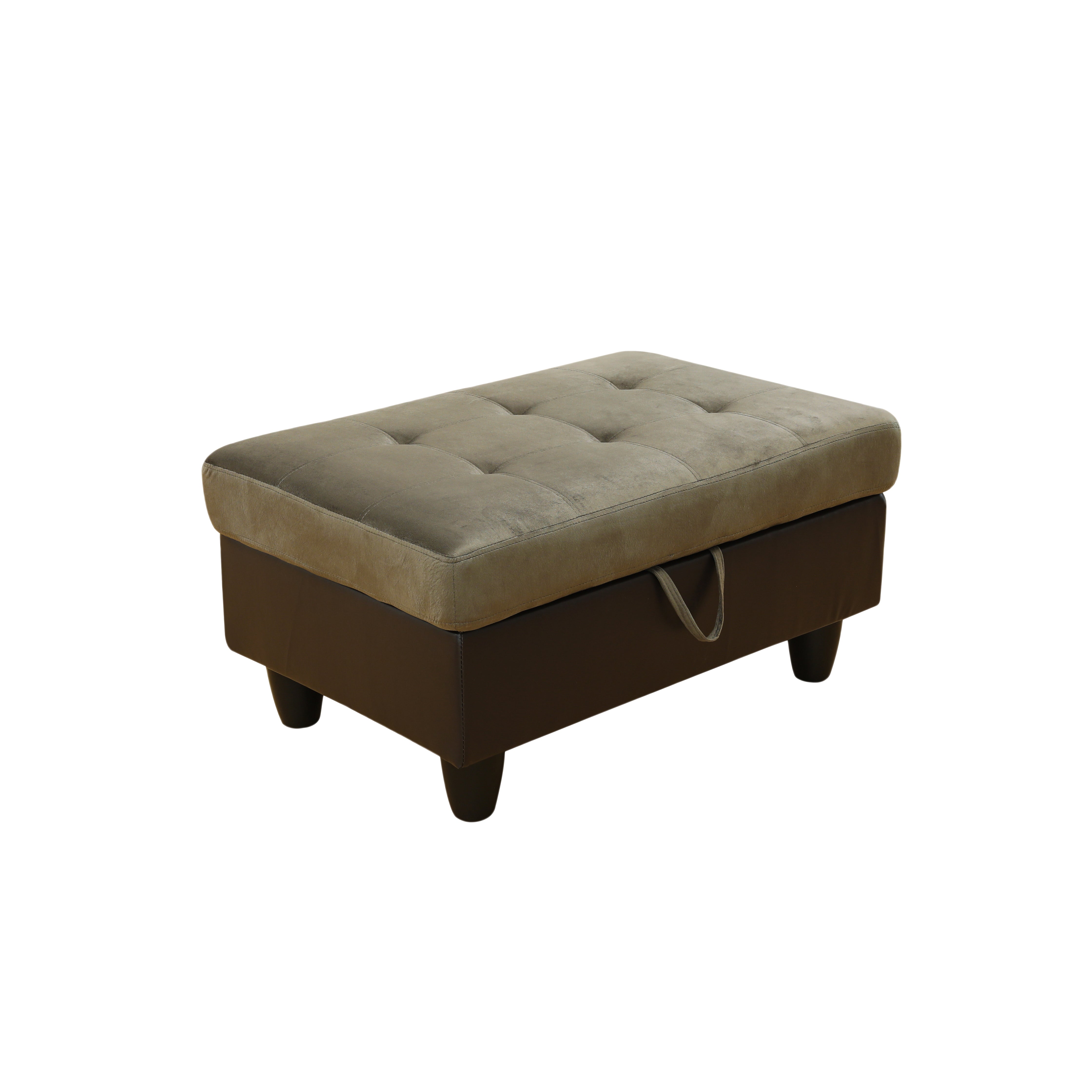 Ainehome Send pillow Blue Black Grey White Red Brown Flannel Leather PU PVC Storage Ottoman Living Room Sofa Space Saving Footstool
