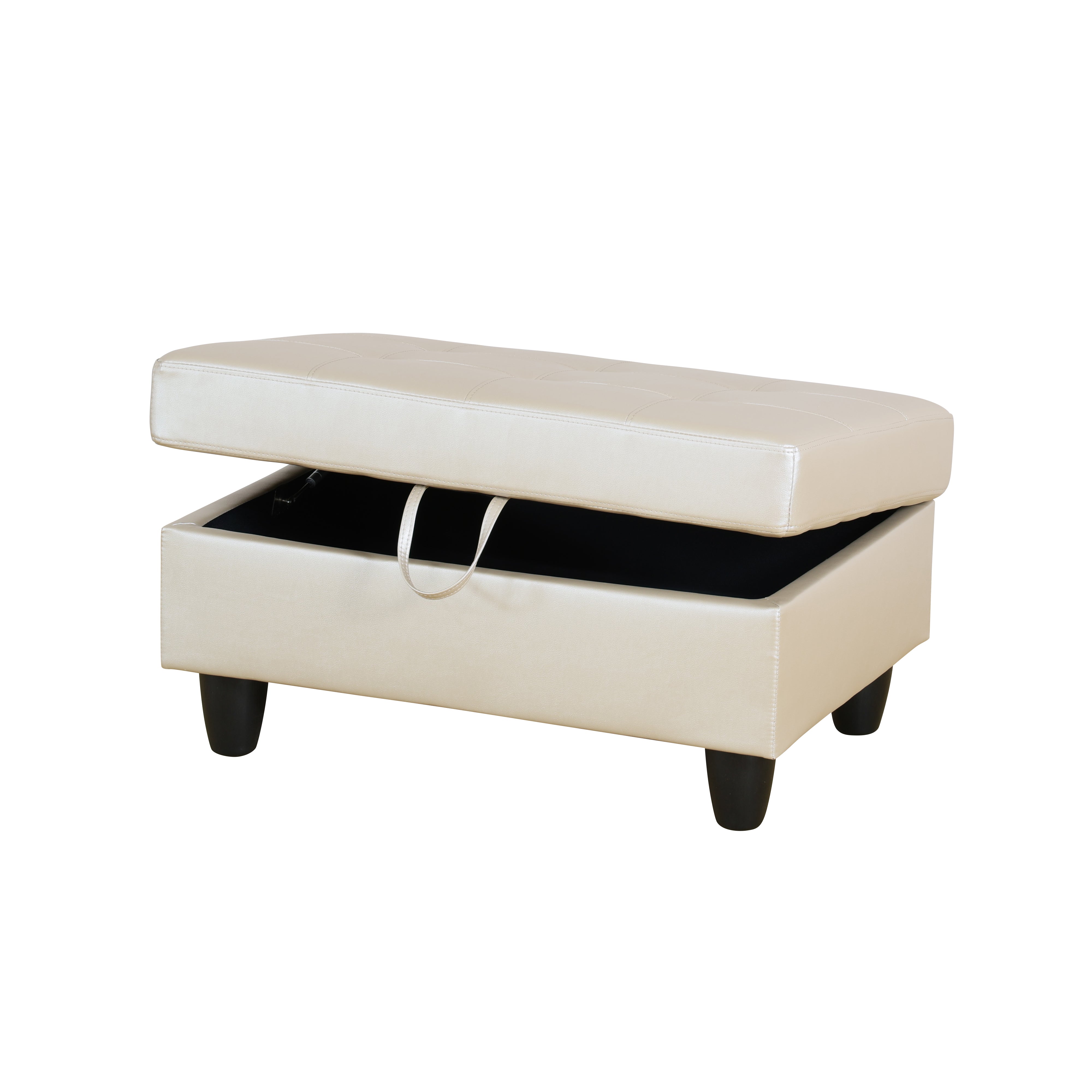 Ainehome Send pillow Blue Black Grey White Red Brown Flannel Leather PU PVC Storage Ottoman Living Room Sofa Space Saving Footstool
