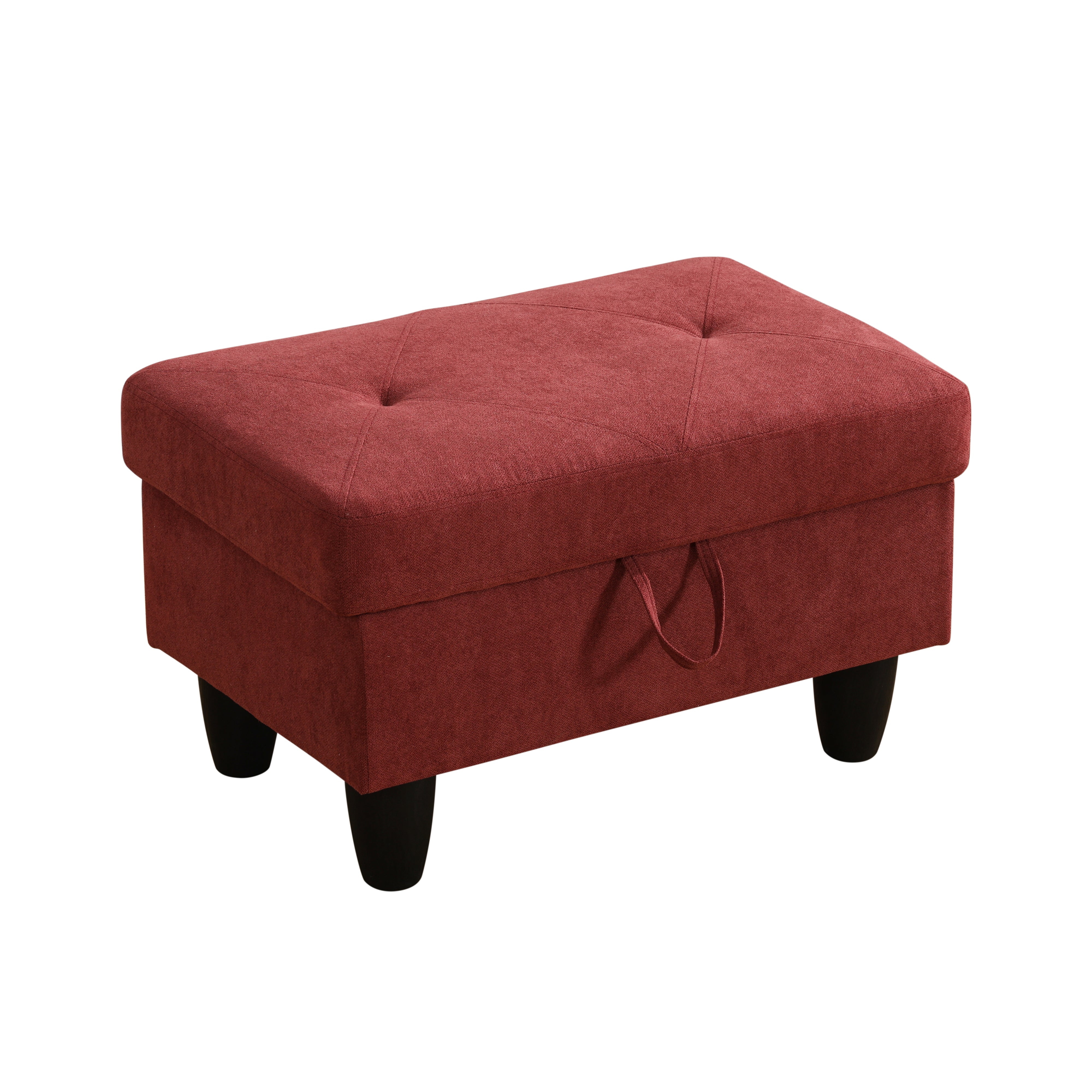 Ainehome Send pillow Blue Black Grey White Red Brown Flannel Leather PU PVC Storage Ottoman Living Room Sofa Space Saving Footstool