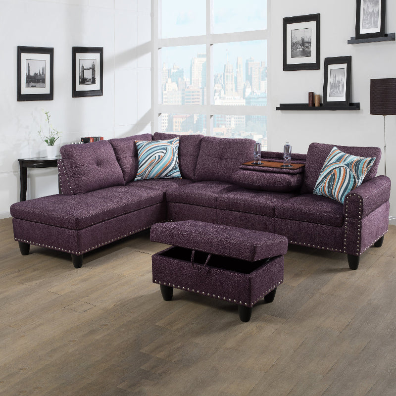 Aainehome L-shape Sofa Set