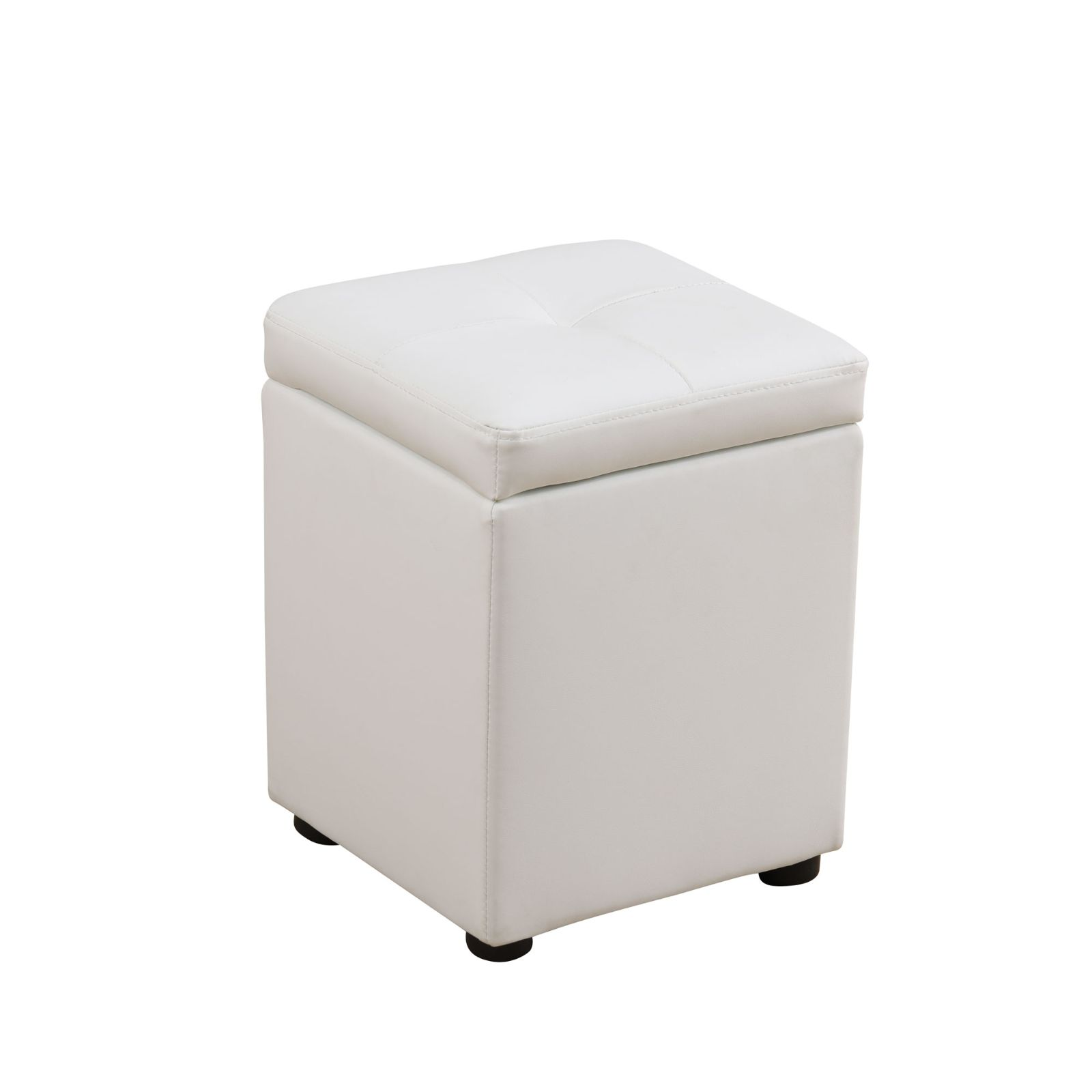 Clearance Los Angeles Fontana, CA(Pickup only) Storage Bench Ottoman white blue orange Cat-Scratch Leather