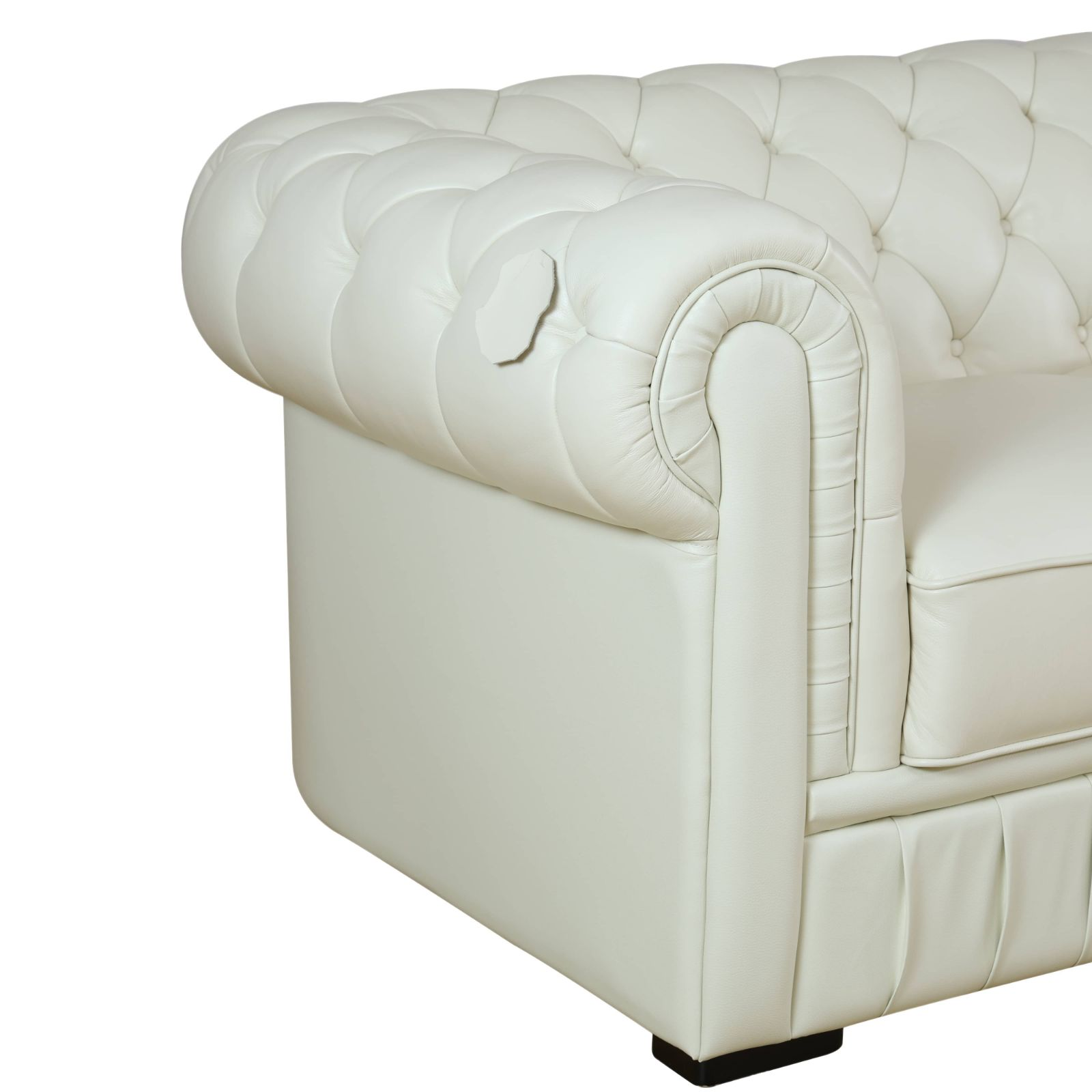 Clearance Los Angeles Fontana, CA(Pickup only) White and Grey Cow Top Leather 2-Piece Living Room Sofa Set