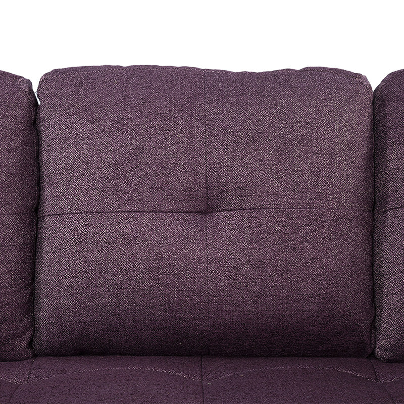 3-teiliges L-förmiges Sofa-Set aus Amaranth-Leinen