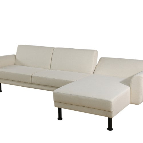 Ainehome Beige Linen 2-Pieces Living Room Sofabed