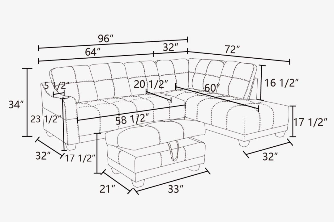 3-teiliges L-förmiges Sofa-Set aus Kunstleder in Rot 