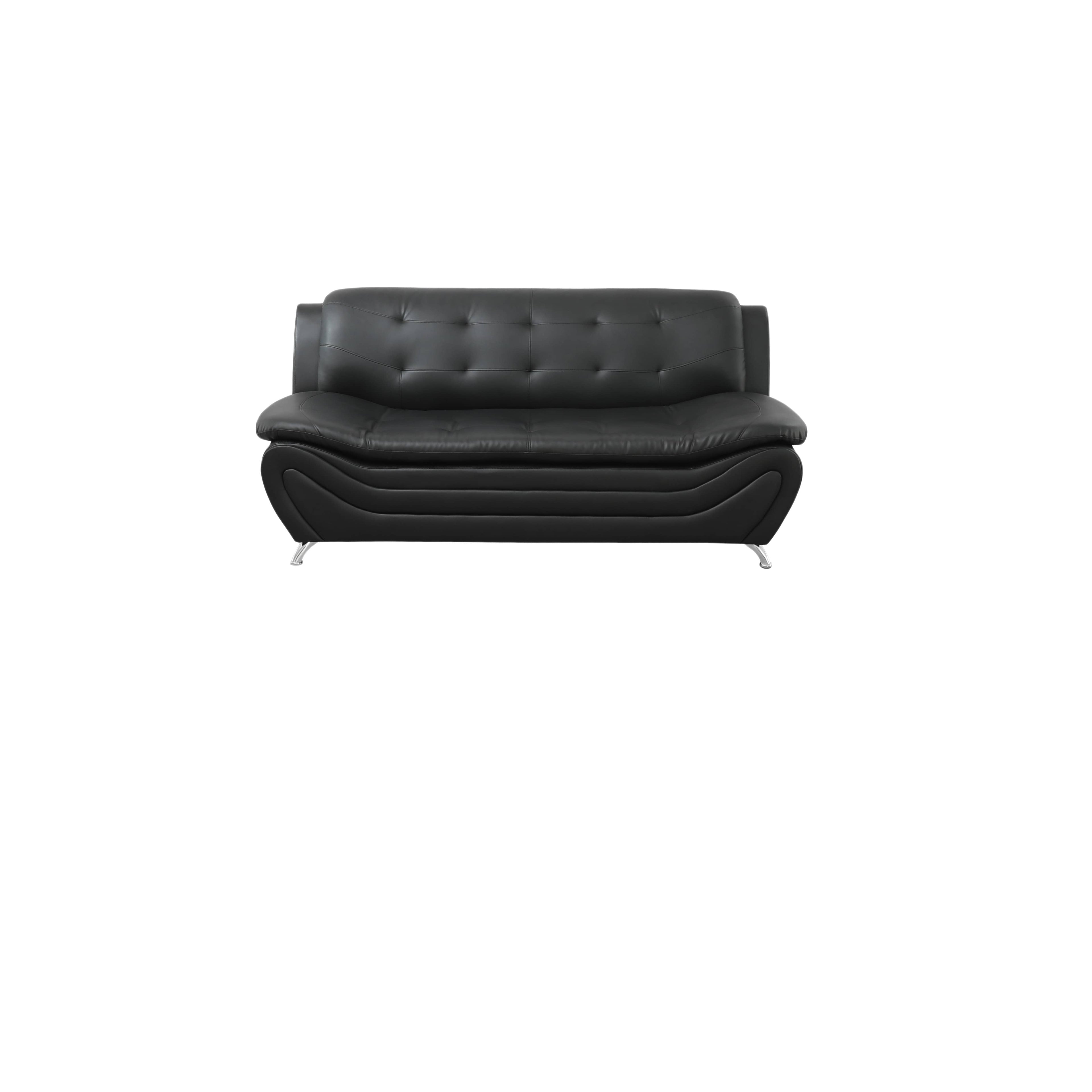 Aainehome  Faux leather 3-Piece Couch Living Room Sofa SetFolLiving Room, Tufted Sectional Couch UpholsteredSofa,Loveseat And Chair, Furniture Sets For LivingRoom,Apartment,Office