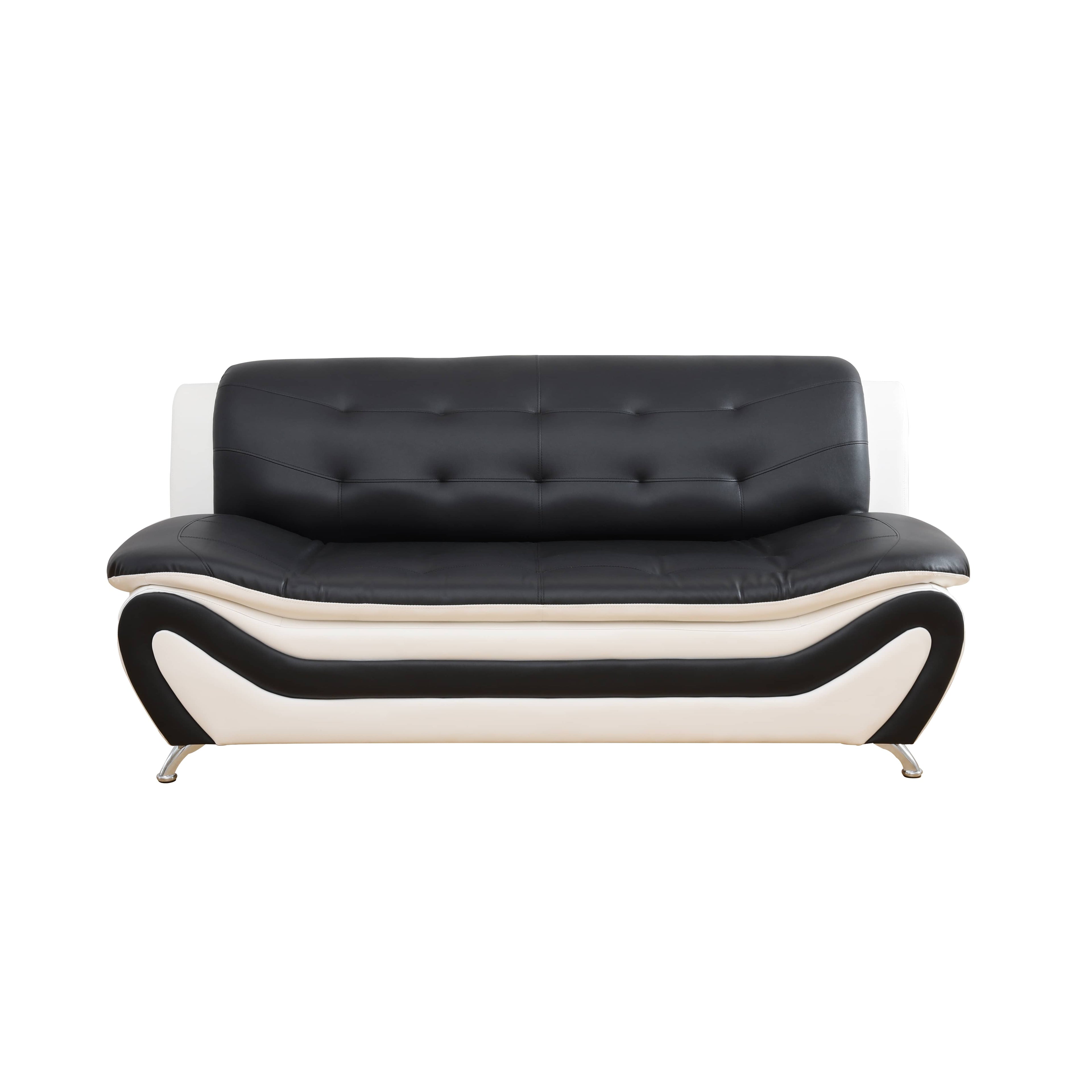 Aainehome  Faux leather 3-Piece Couch Living Room Sofa SetFolLiving Room, Tufted Sectional Couch UpholsteredSofa,Loveseat And Chair, Furniture Sets For LivingRoom,Apartment,Office