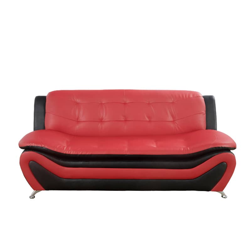 Aainehome  Faux leather 3-Piece Couch Living Room Sofa SetFolLiving Room, Tufted Sectional Couch UpholsteredSofa,Loveseat And Chair, Furniture Sets For LivingRoom,Apartment,Office