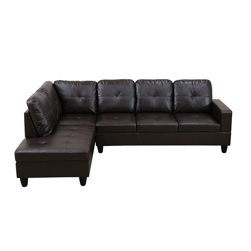 Faux Leather L-shape Sofa Set
