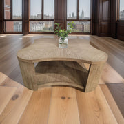 Aainehome Walnut MDF and Oak Living Room Cocktail Table