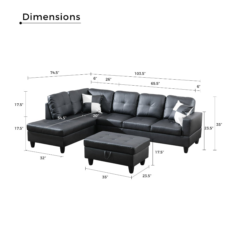 Aainehome L-Shaped Sofa