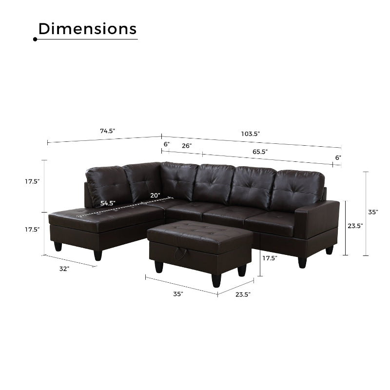 Aainehome L-Shaped Sofa