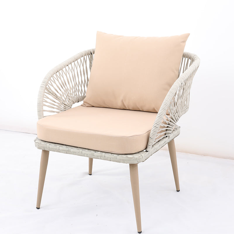 Gray Polyethylene and Iron 5-Piece Outdoor Sofa Set - product image