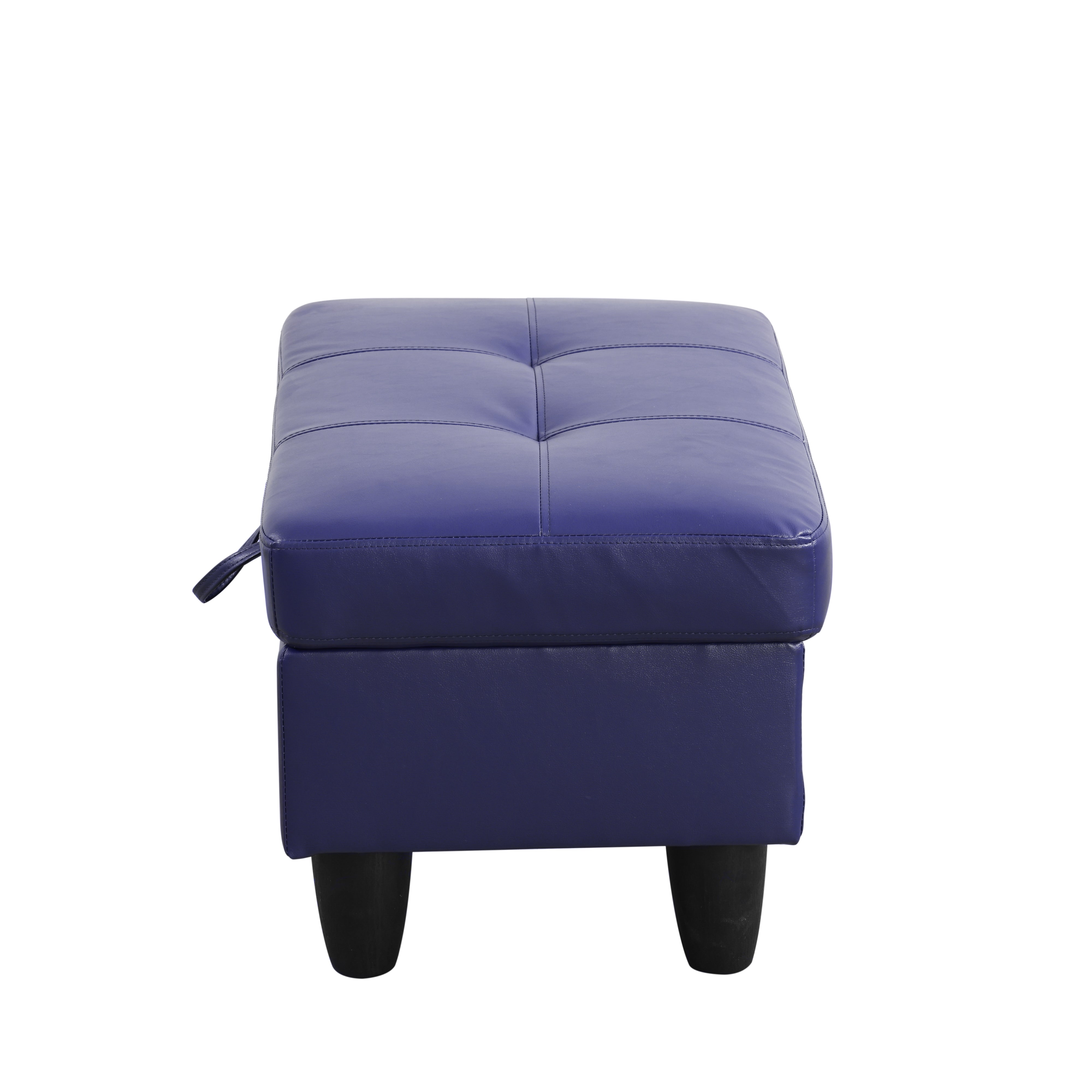 Ainehome Blue Faux Leather Living Room Sofa Set