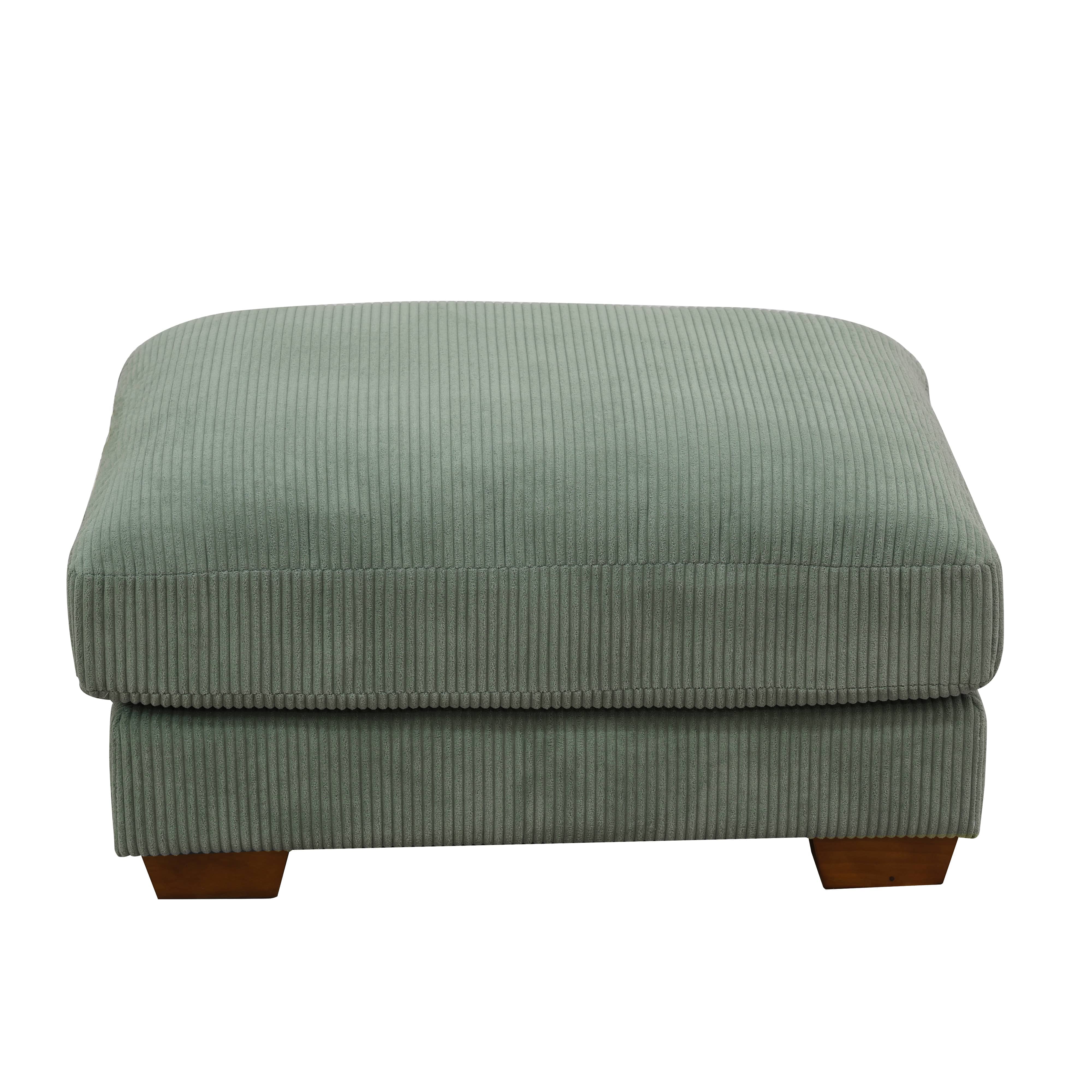 Ainehome Green Corduroy 7-Piece Living Room Sofa Set-1