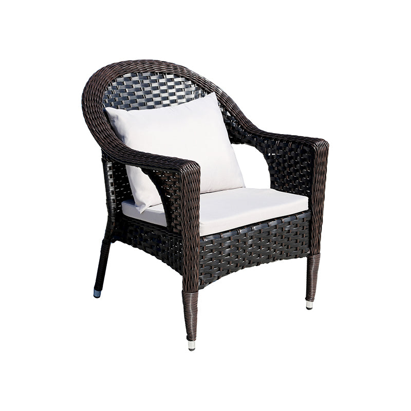 Espresso Polyethylene and Iron 5-Piece Outdoor Sofa Set - product image