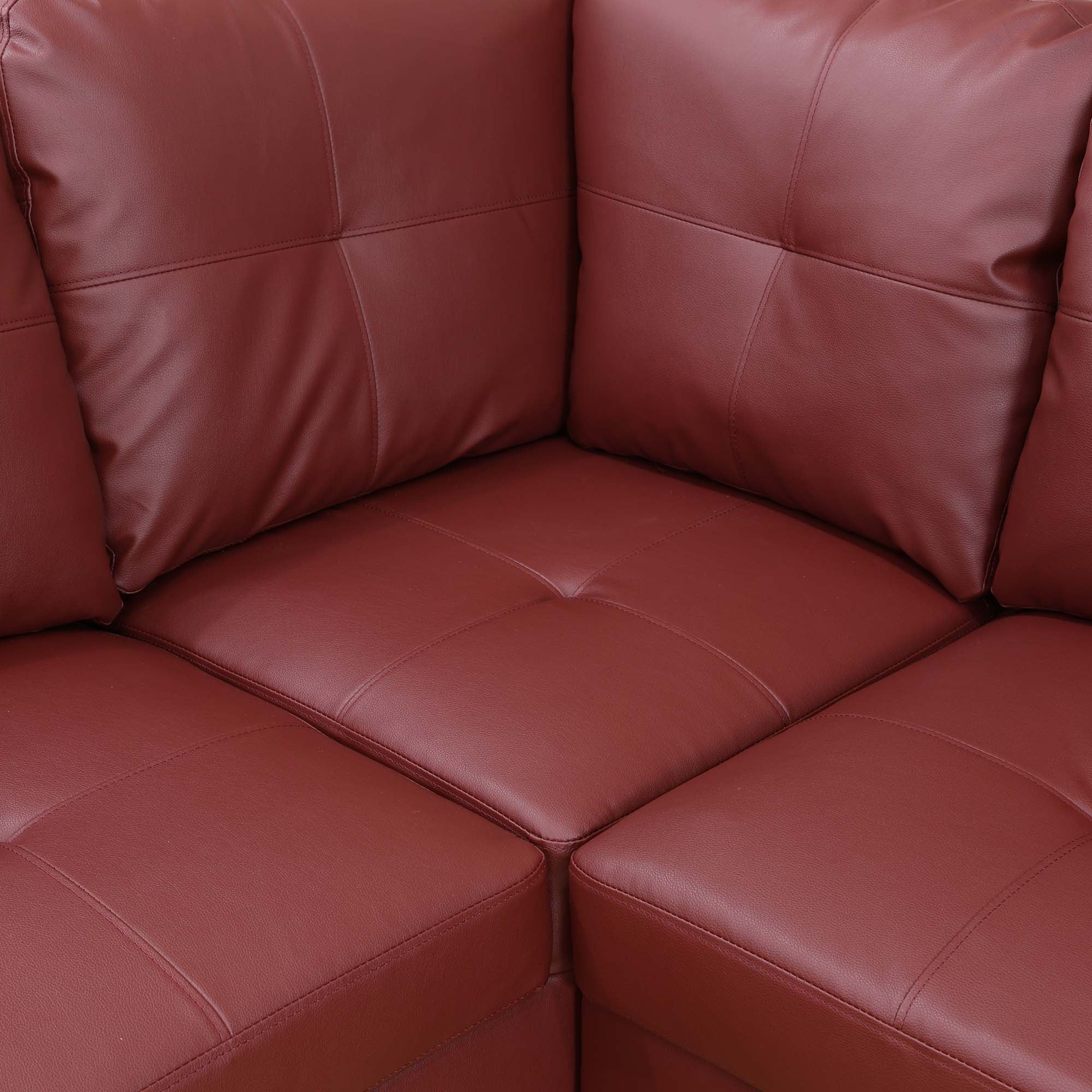 Ainehome Faux Leather L-Shaped 2/3-Piece two seats three seats Sofa Living Room Sofa Set